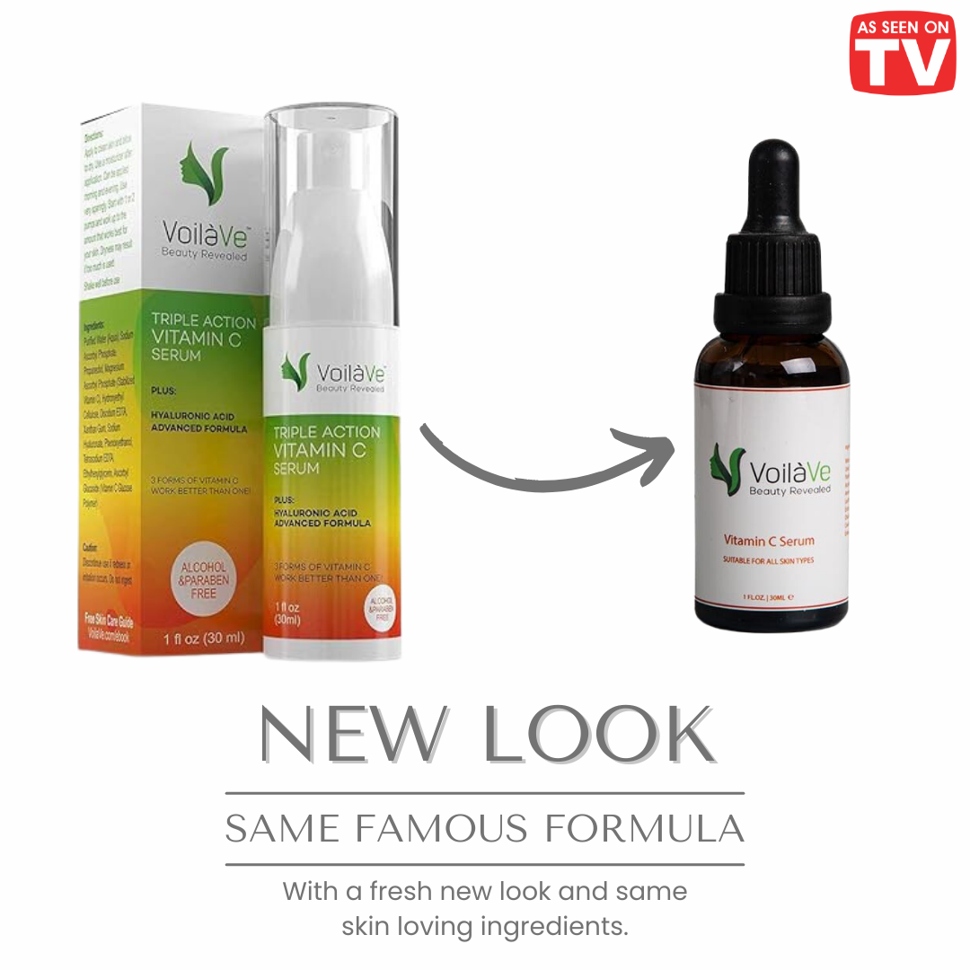 Triple Action Vitamin C Serum for Face with Hyaluronic Acid