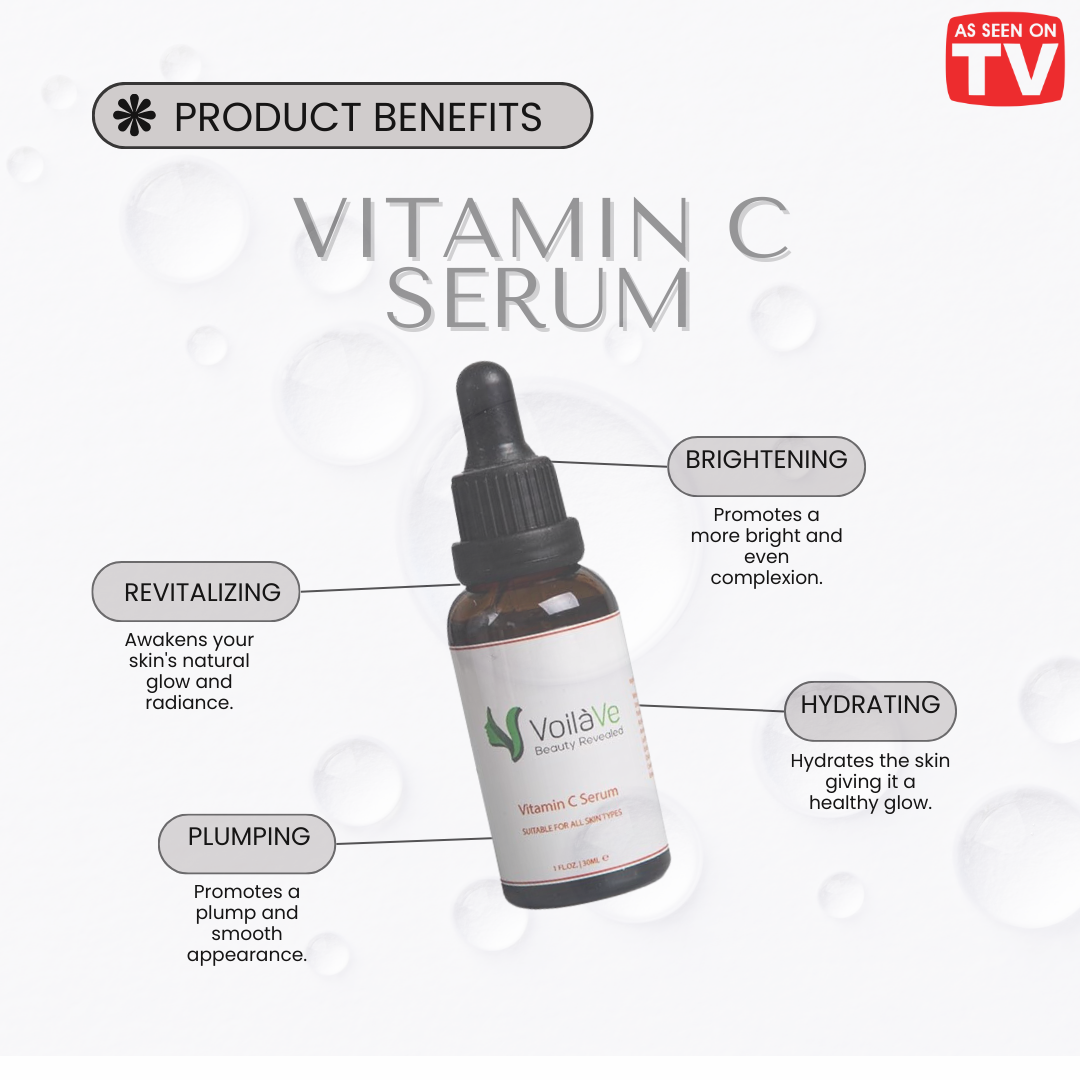 Triple Action Vitamin C Serum for Face with Hyaluronic Acid