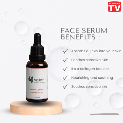 Triple Action Vitamin C Serum for Face with Hyaluronic Acid