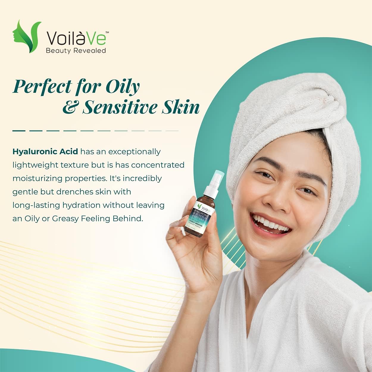 VoilaVe Hyaluronic Acid Serum Face Moisturizer