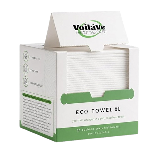 VoilaVe Disposable Face Towels, 50 Count
