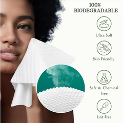 VoilaVe Disposable Face Towels, 50 Count