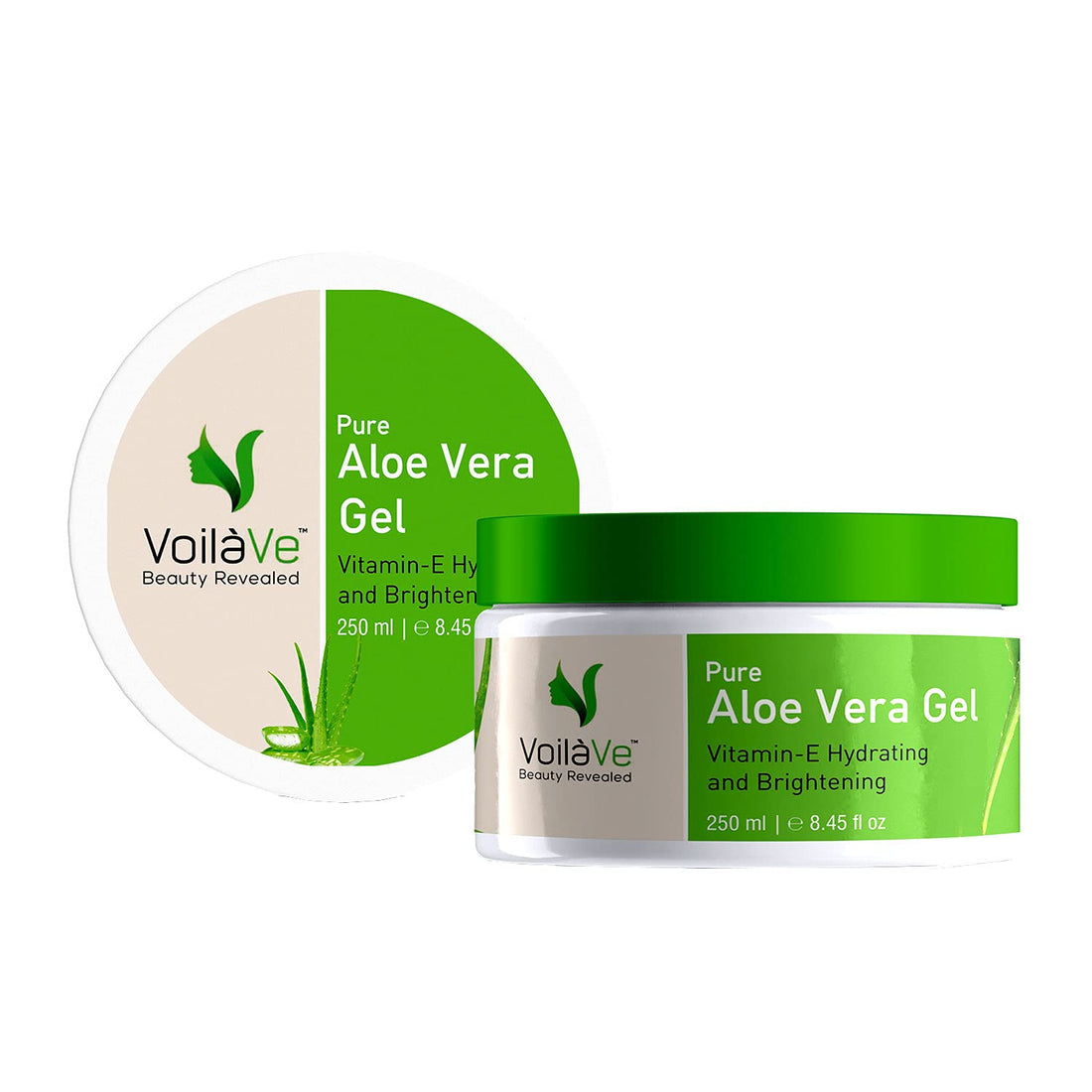 VoilaVe Pure Aloe Vera Gel for Skin and Hair Care