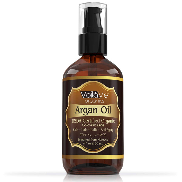 VoilaVe USDA ECOCERT Organic Moroccan Argan Oil