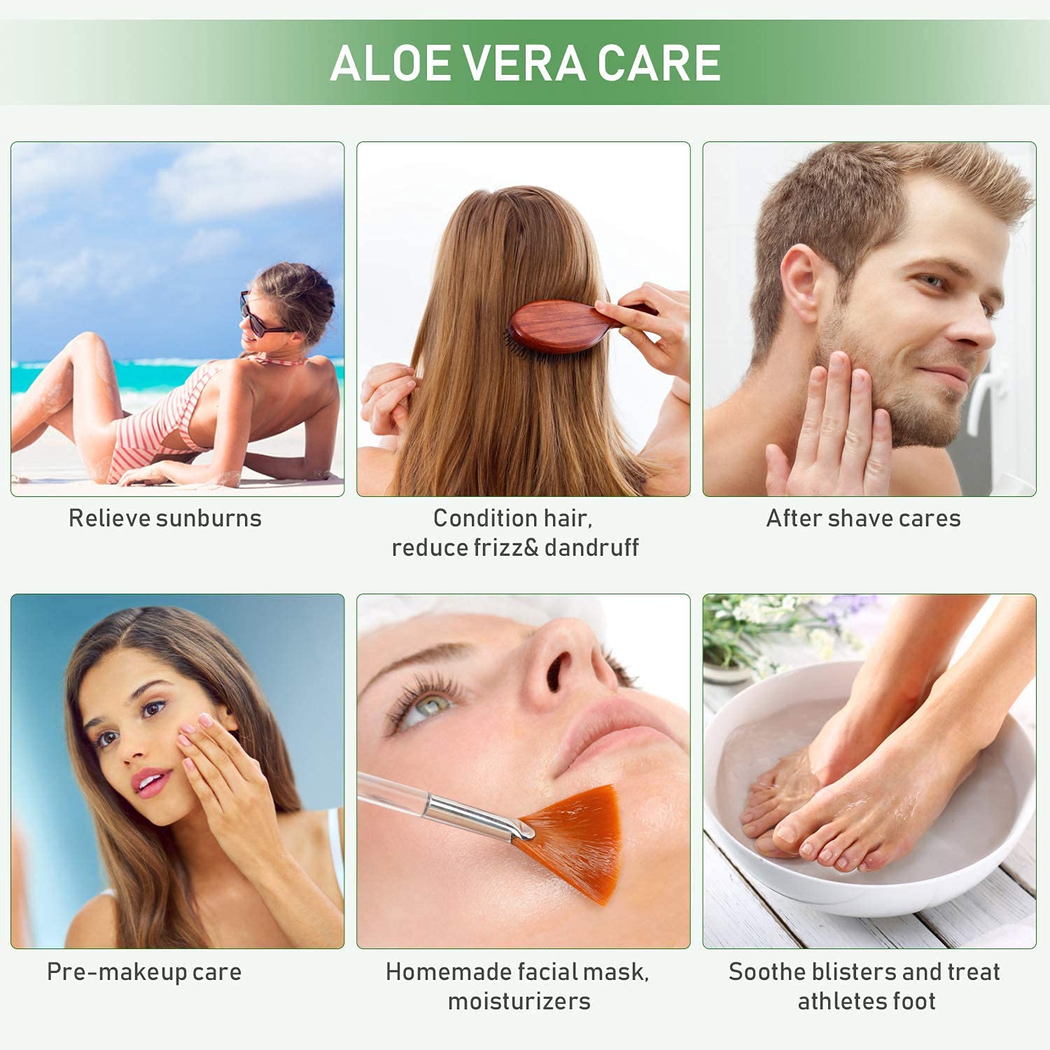 VoilaVe Pure Aloe Vera Gel for Skin and Hair Care