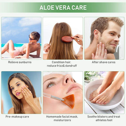 VoilaVe Pure Aloe Vera Gel for Skin and Hair Care