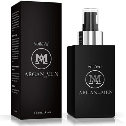 VoilaVe Argan Man Skin, Hair, Beard, and Body Oil for Men